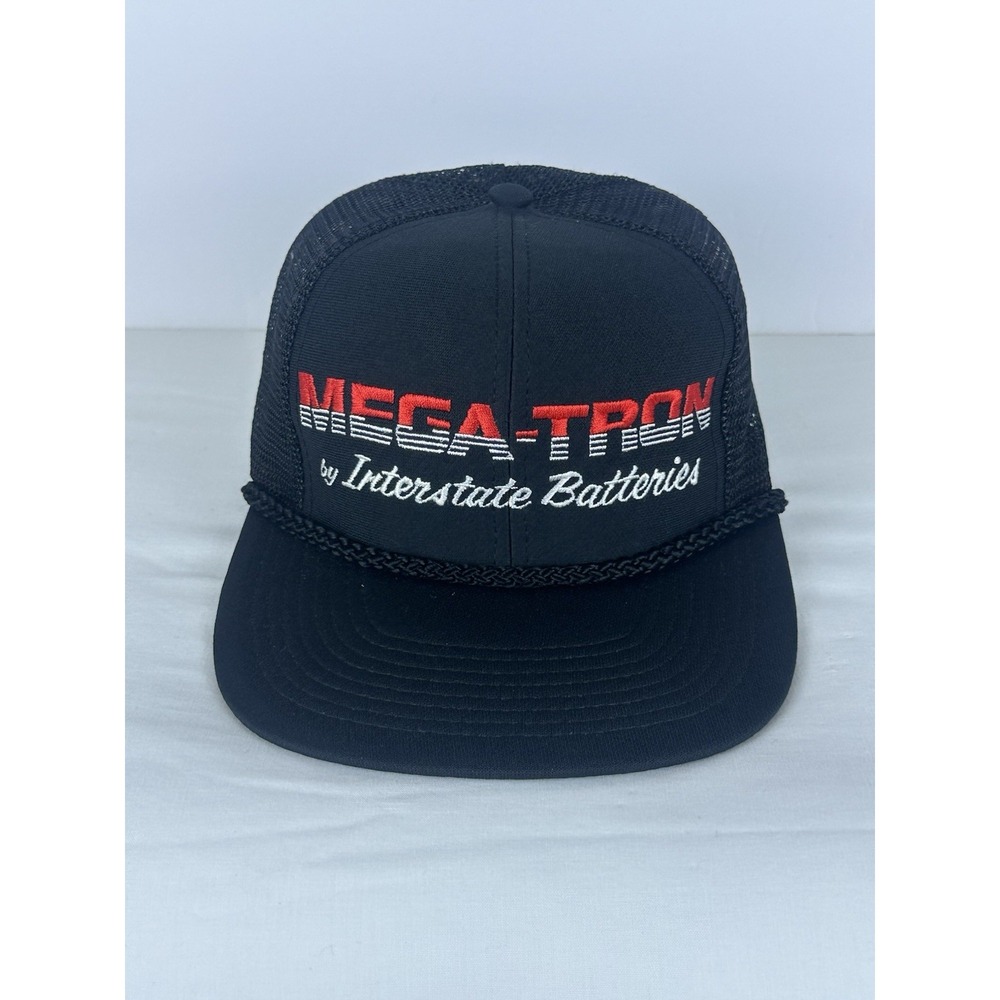 Vintage 90's Mega-Tron By Interstate Batteries Rope SnapBack Trucker Hat NWOT